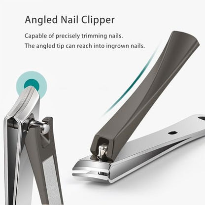 Professional Nail Clipper Set for Men & Women – Ingrown Toenail Removal & Thick Nail Cutter Kit (Carbon Steel)