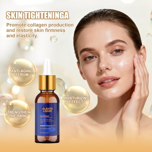 Olavita Liquid Anti-Aging Serum with Vitamin C & E - Diminishes Fine Lines & Wrinkles for Youthful Glow (2-Pack) - görsel 10