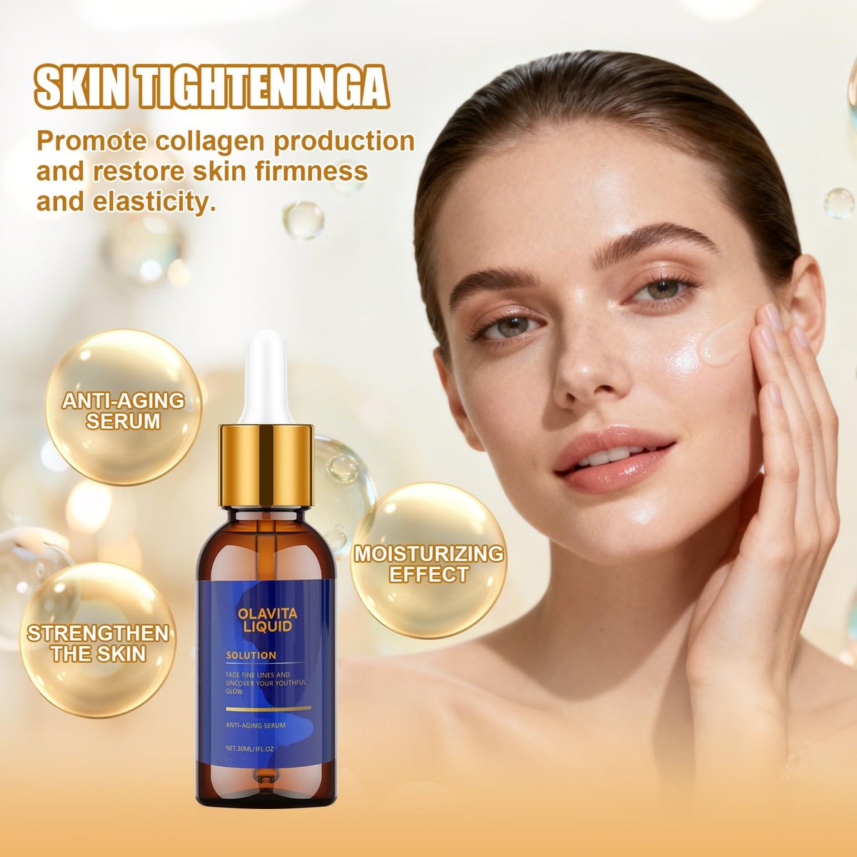 Olavita Liquid Anti-Aging Serum with Vitamin C & E - Diminishes Fine Lines & Wrinkles for Youthful Glow (2-Pack) - görsel 9