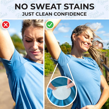 120 Underarm Sweat Pads with Travel Bag for Women and Men, Ultra-Thin Curve-Fit Cotton Disposable Armpit Pads for Discreet/Invisible Wear
