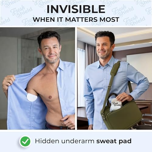 120 Underarm Sweat Pads with Travel Bag for Women and Men, Ultra-Thin Curve-Fit Cotton Disposable Armpit Pads for Discreet/Invisible Wear - görsel 8
