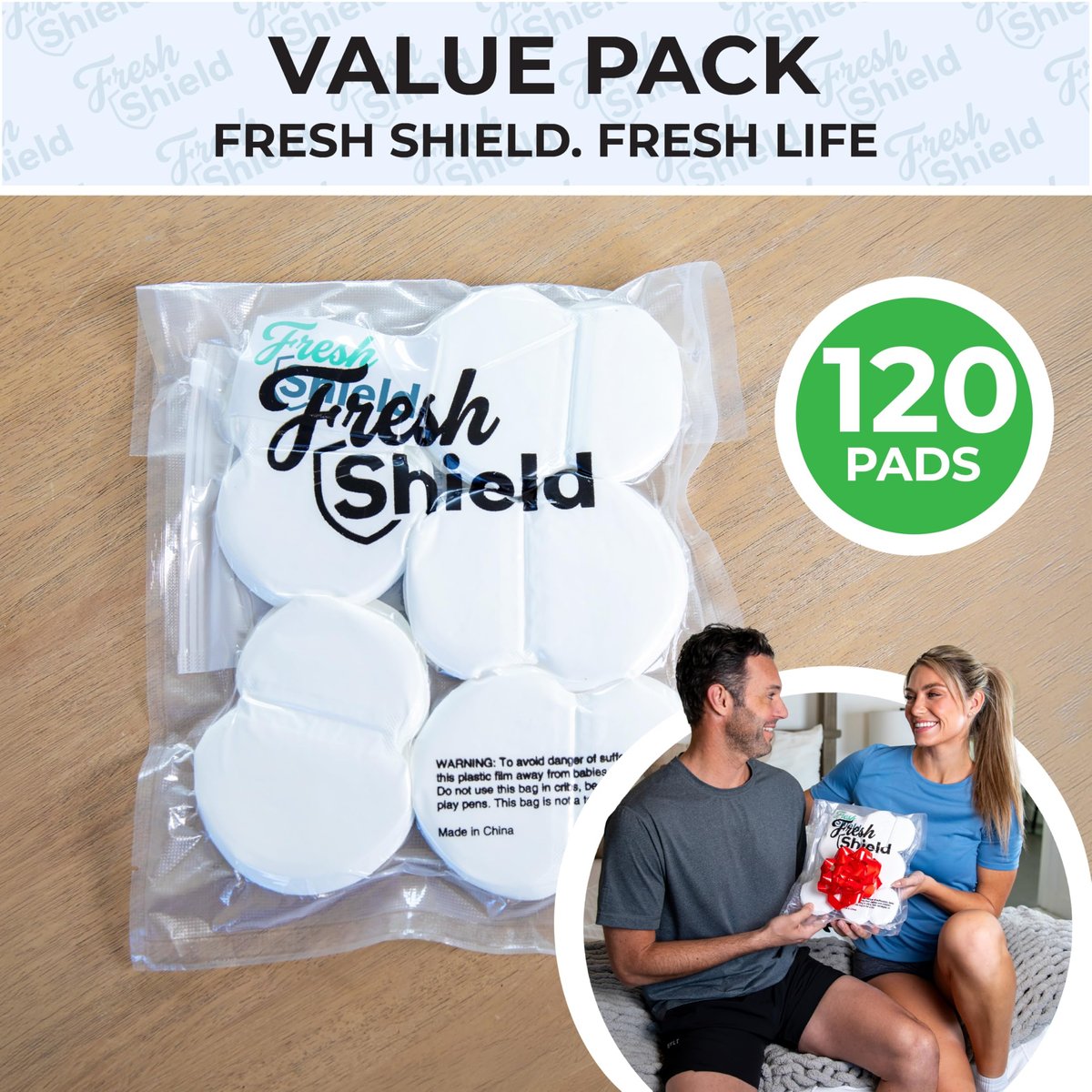 120 Underarm Sweat Pads with Travel Bag for Women and Men, Ultra-Thin Curve-Fit Cotton Disposable Armpit Pads for Discreet/Invisible Wear - görsel 5