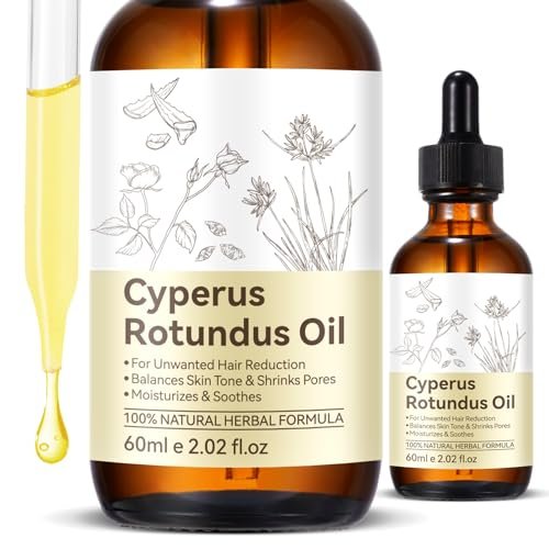 CFXYHNOX Cyperus Rotundus Oil for Hair Removal - 100% Pure Natural Oil for Skin & Hair Care, Supports Skin Moisture, Suitable for All Skin Types (2 Fl Oz) Avelisse
