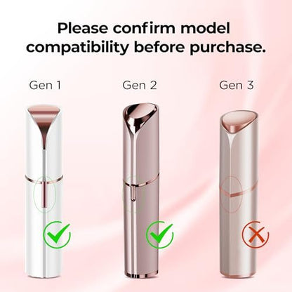 Flawless Replacement Heads Gen 2 - 4 Counts for Flawless Facial Hair Remover Avelisse