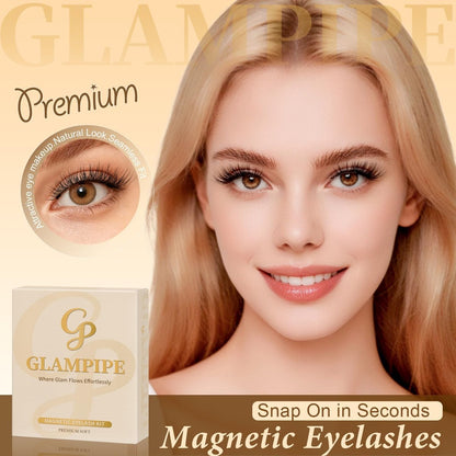 Magnetic Eyelashes Without Eyeliner - No Glue Magnetic Lashes with Applicator, Reusable Natural Look Lashes, Lightweight & Comfortable Avelisse