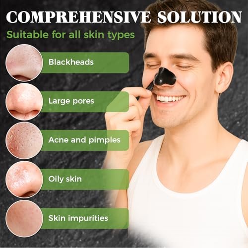 Tailgenci Blackhead Remover Mask – Charcoal Peel Off Face Mask for Deep Pore Cleansing, Removes Acne & Blackheads for Men & Women, 4.23 Oz - görsel 10