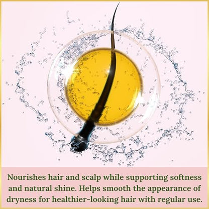 Organic Evening Primrose Oil – 100% Pure, Cold-Pressed & Unrefined, Rich in GLA & Antioxidants, for Skin, Hair & Massage, 4 fl oz Glass Bottle Avelisse