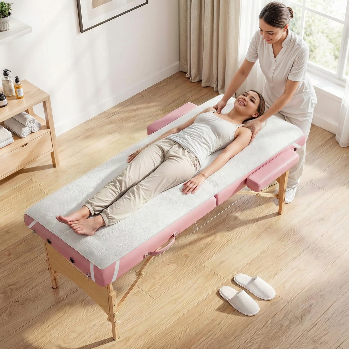 Professional Massage Table Warmer Heating Pad – 30" x 71" with 9 Timer & 9 Heat Settings, Overheat Protection, Thickened Soft Fleece for Spa & Massage Bed Avelisse