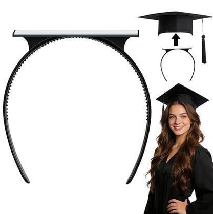 Sofeavo Graduation Cap Headband Insert - – Hairstyle Protection: Unlike traditional bobby pins or clips, this – Image 2