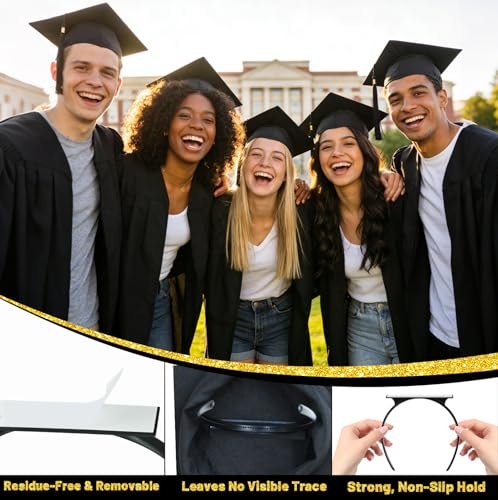 Sofeavo Graduation Cap Headband Insert - – Reusable: This headband insert is durable and can be used for multiple – Image 6