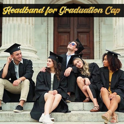 Sofeavo Graduation Cap Headband Insert - – Universal Compatibility: Designed to fit standard graduation caps, – Image 14