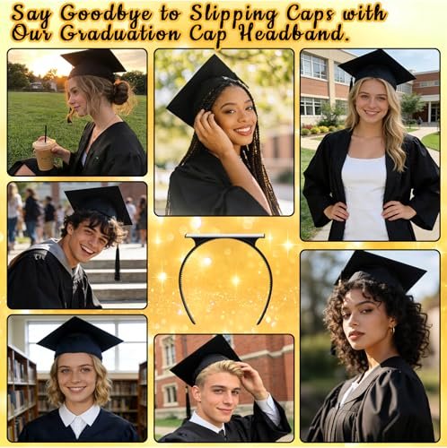Sofeavo Graduation Cap Headband Insert - – Weight: Lightweight for comfortable wear – Image 10