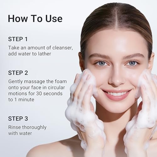 Dr.Leo Salicylic Acid Foaming Cleanser – Gentle Non-Irritating Face Wash for Oily, Combo & Acne-Prone Skin, 3X Crystal Jelly Deep Clean, Oil Control, Prevents Breakouts, 2.7 oz Avelisse