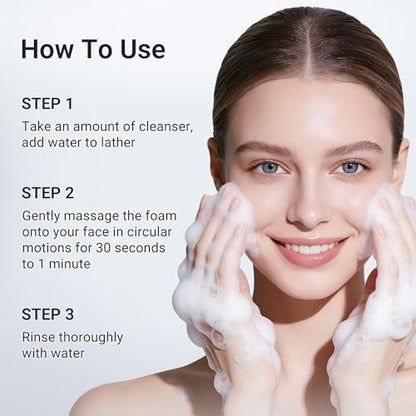 Dr.Leo Salicylic Acid Foaming Cleanser – Gentle Non-Irritating Face Wash for Oily, Combo & Acne-Prone Skin, 3X Crystal Jelly Deep Clean, Oil Control, Prevents Breakouts, 2.7 oz Avelisse