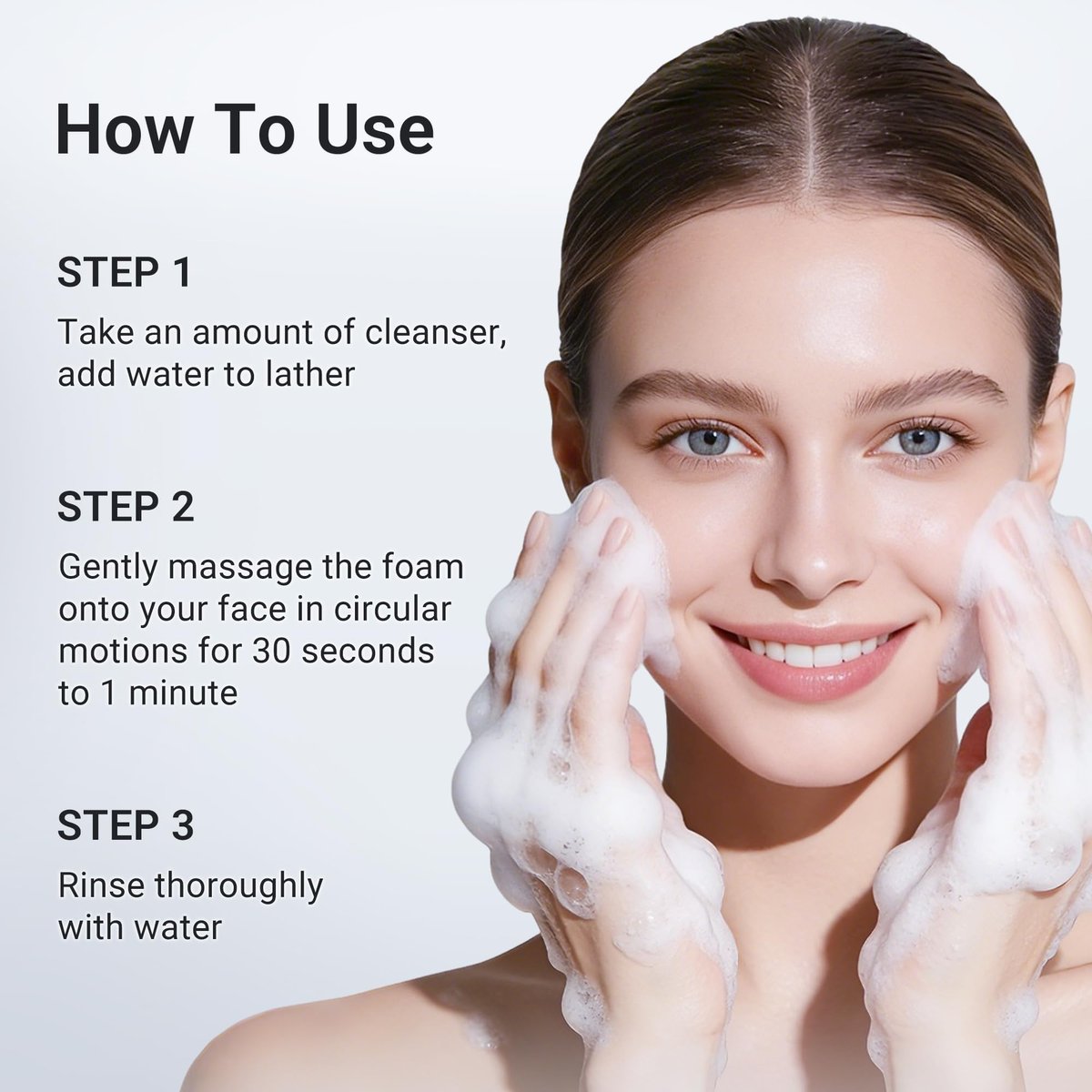 Dr.Leo Salicylic Acid Foaming Cleanser – Gentle Non-Irritating Face Wash for Oily, Combo & Acne-Prone Skin, 3X Crystal Jelly Deep Clean, Oil Control, Prevents Breakouts, 2.7 oz Avelisse