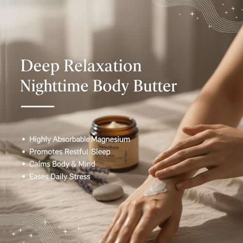 EYUTRD SweetBee Sleep Magnesium Butter - Soft Spring Magnesium Cream with Shea & Mango Butter, Arnica & Essential Oils, Nighttime Magnesium Lotion for Leg, Foot, Original Lavender 4oz Avelisse
