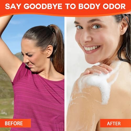 Runsidan 3-Pack Persimmon Soap Bar for Body Odor Control - Natural Deodorizing Soap for Old People Smell, Deep Cleansing Body Bar - görsel 12