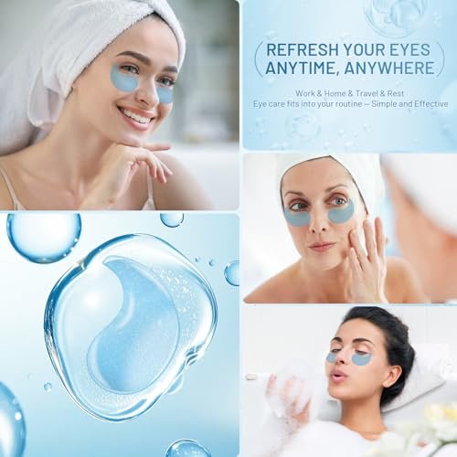 YOYORY Under Eye Patches Masks - Reduce Puffy Eyes, Dark Circles, Undereye Bags & Wrinkles - Infused with Peptide, Collagen & Hyaluronic Acid - Vegan & Cruelty-Free Self Care - 32 Pairs Avelisse