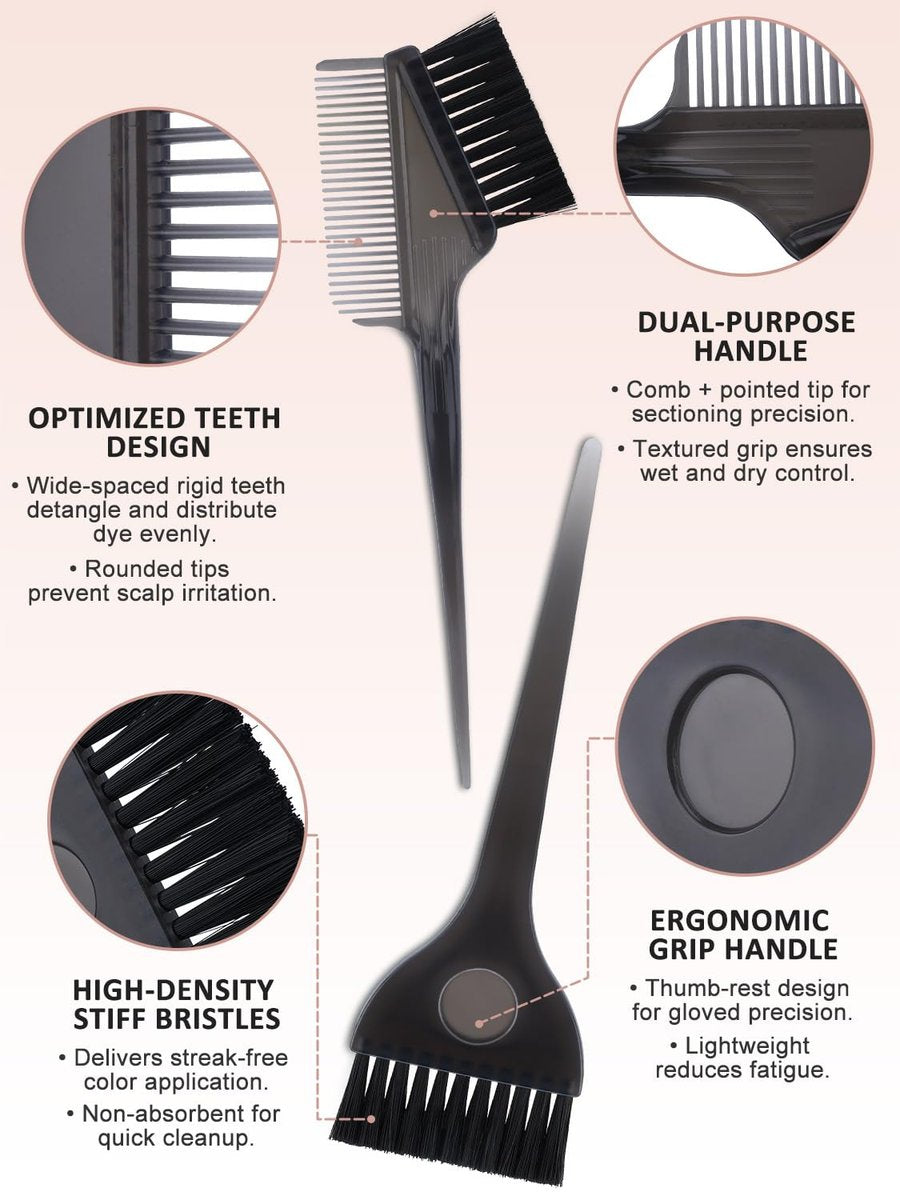 YOOVR 12-Piece Hair Bleach Highlighting Kit – Silicone Cap, Dye Brush & Bowl Set for At-Home Hair Coloring - görsel 11