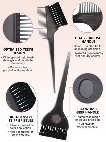 YOOVR 12-Piece Hair Bleach Highlighting Kit – Silicone Cap, Dye Brush & Bowl Set for At-Home Hair Coloring