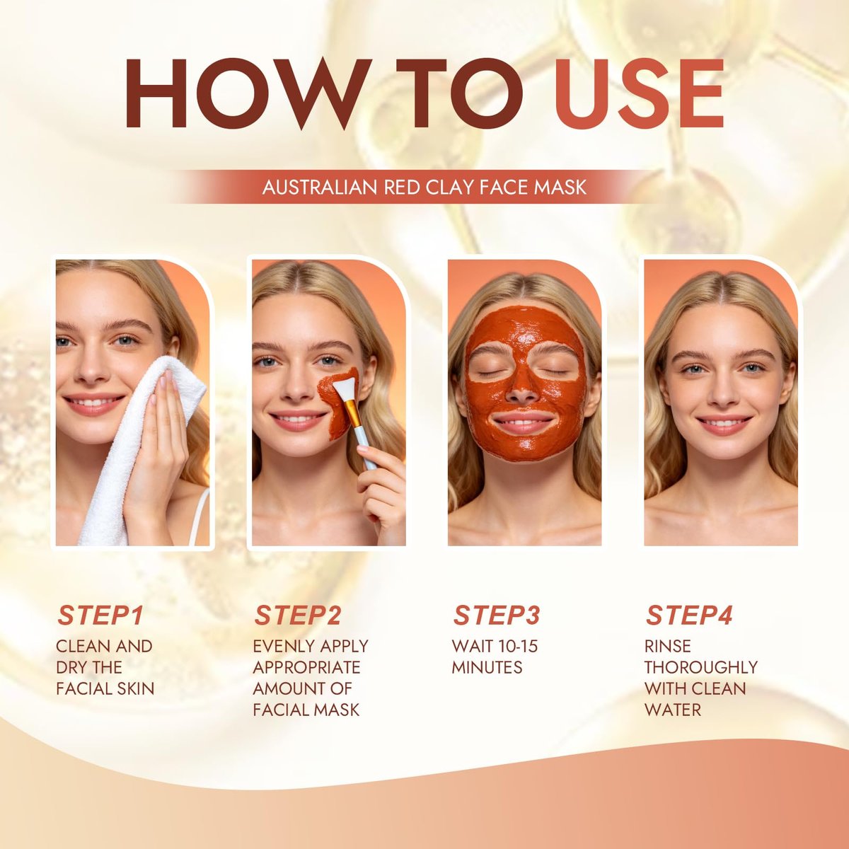FMRFMR Australian Red Clay Face Mask – Deep Cleansing Detox Mud Mask with Kakadu Plum & Desert Lime, Pore Minimizing Natural Clay Mask for All Skin Types, 3.52 oz Avelisse