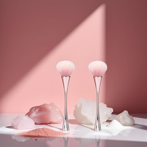 2-Pack Rose Gold Nail Art Dust Powder Remover Brush – Soft Cleaner Brush for Acrylic Nails, Manicure, and Makeup, Ideal Women's Birthday Gift - görsel 10