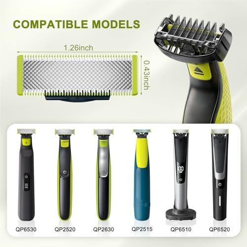 CR8GR8 Guide Comb Set 0.5-9mm for Norelco Trimmers - Compatible with QP2724, QP2834, QP2520, QP2620 - Includes 12 Guards, Cleaning Brush & Storage Bag - görsel 6