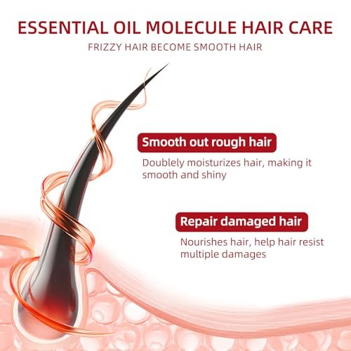 Hair Treatment Serum Capsules – 80 Pack with Argan, Avocado & Macadamia Oils for Repairing Dry, Damaged, Frizzy Hair | Vitamins A, C, E & Pro B5 | Leave-In Treatment for Women & Men Avelisse