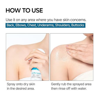 Dr.Melaxin TX Peel Shot Body Exfoliating Spray with Tranexamic Acid & Niacinamide, Brightening Body Care for Uneven Skin Tone, 200ml Avelisse