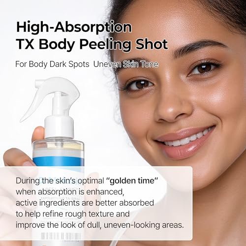 Dr.Melaxin TX Peel Shot Body Exfoliating Spray with Tranexamic Acid & Niacinamide, Brightening Body Care for Uneven Skin Tone, 200ml Avelisse