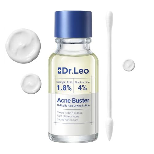 Dr.Leo 1.8% Salicylic Acid Spot Serum - Acne Drying Lotion for Sensitive Skin with Niacinamide, Fast Pimple Relief & Fades Marks, 0.34 fl oz Avelisse