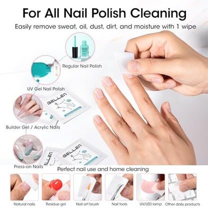 Gellen Nail Care Kit – Complete Manicure Tools Set with Nail Strengthener, Files, Cuticle Pusher, Oil, Remover, Clipper, and Brush Avelisse