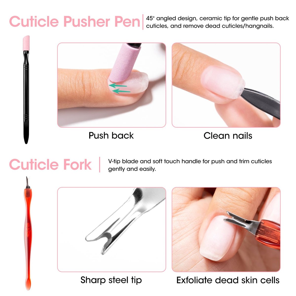 Gellen Nail Care Kit – Complete Manicure Tools Set with Nail Strengthener, Files, Cuticle Pusher, Oil, Remover, Clipper, and Brush Avelisse