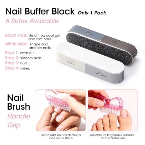 Gellen Nail Care Kit – Complete Manicure Tools Set with Nail Strengthener, Files, Cuticle Pusher, Oil, Remover, Clipper, and Brush Avelisse