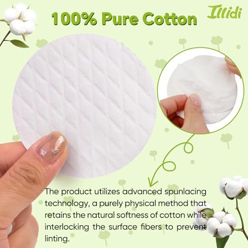 Extra Large Cotton Rounds 3.15 Inches - 120 Count, 100% Pure Cotton Pads for Makeup Removal and Face Cleansing - görsel 12