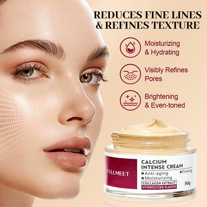FullMeet Calcium Intense Cream – Collagen Volume Cream for Anti-Aging, Deep Wrinkles & Moisturizing, 1.76 oz Avelisse