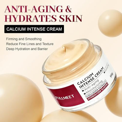 FullMeet Calcium Intense Cream – Collagen Volume Cream for Anti-Aging, Deep Wrinkles & Moisturizing, 1.76 oz Avelisse