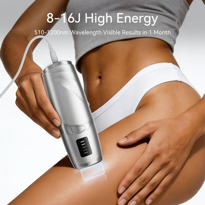LIJAI IPL Laser Hair Removal Device for Women & Men – 999,999 Flashes Painless At-Home Hair Removal for Armpits Legs Arms Bikini Line, Silver Avelisse