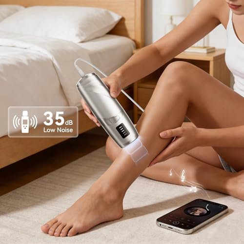 LIJAI IPL Laser Hair Removal Device for Women & Men – 999,999 Flashes Painless At-Home Hair Removal for Armpits Legs Arms Bikini Line, Silver Avelisse