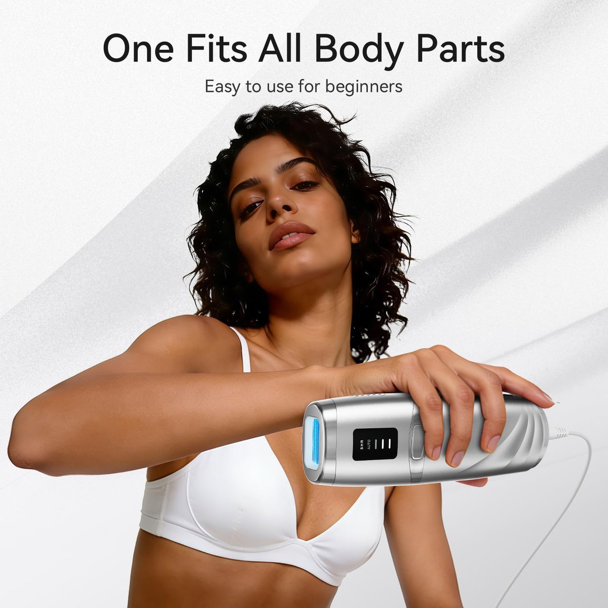 LIJAI IPL Laser Hair Removal Device for Women & Men – 999,999 Flashes Painless At-Home Hair Removal for Armpits Legs Arms Bikini Line, Silver Avelisse