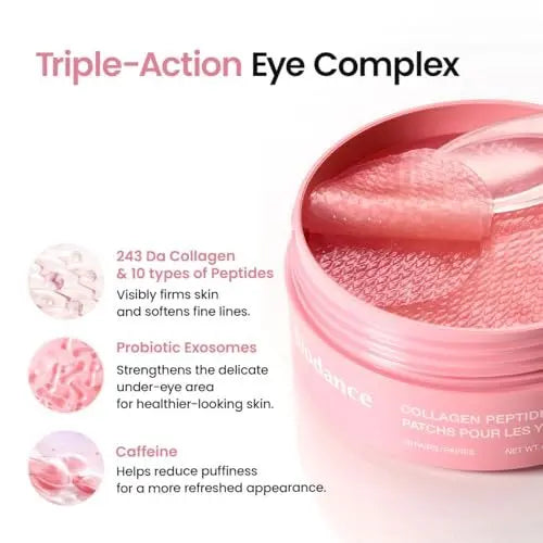 BIODANCE Collagen Peptide Eye Patches | Anti-Wrinkle & Smile Line Patches for Face | Under Eye Mask for Fine Lines & Eye Bags | Korean Skincare Travel Essentials & Self Care Gifts for Women (60 Count) Avelisse