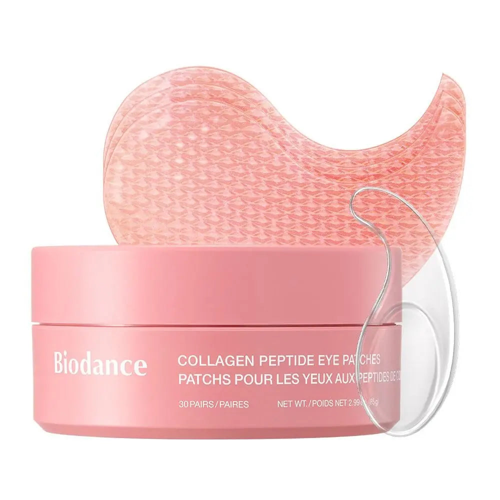 BIODANCE Collagen Peptide Eye Patches | Anti-Wrinkle & Smile Line Patches for Face | Under Eye Mask for Fine Lines & Eye Bags | Korean Skincare Travel Essentials & Self Care Gifts for Women (60 Count) Avelisse