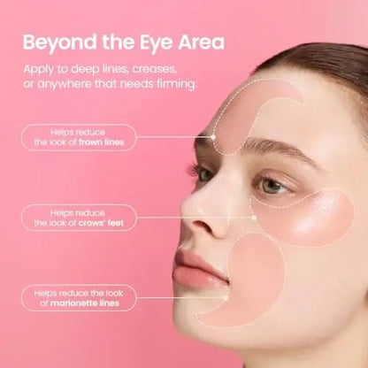 BIODANCE Collagen Peptide Eye Patches | Anti-Wrinkle & Smile Line Patches for Face | Under Eye Mask for Fine Lines & Eye Bags | Korean Skincare Travel Essentials & Self Care Gifts for Women (60 Count) Avelisse