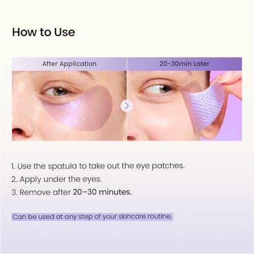 BIODANCE Caviar PDRN Eye Patches – 60 Count Nourishing Under Eye Patches for Dark Circles, Depuffing Eye Mask for Puffy & Tired Eyes, Korean Skin Care Travel Essentials & Self Care Gifts for Women Avelisse