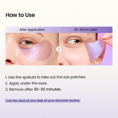 BIODANCE Caviar PDRN Eye Patches – 60 Count Nourishing Under Eye Patches for Dark Circles, Depuffing Eye Mask for Puffy & Tired Eyes, Korean Skin Care Travel Essentials & Self Care Gifts for Women Avelisse