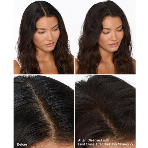 IGK First Class After Dark Charcoal Detox Dry Shampoo for Dark & Brunette Hair - Brown Tint, No White Residue, Oil Absorbing & Odor Eliminating - 6.5 oz Avelisse