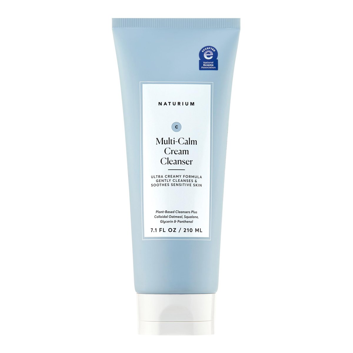 Naturium Multi-Calm Cream Cleanser – Hydrating Face Wash for Eczema-Prone Skin, 7.1 fl oz Avelisse