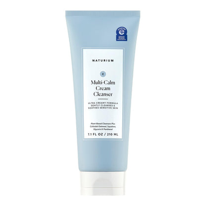 Naturium Multi-Calm Cream Cleanser – Hydrating Face Wash for Eczema-Prone Skin, 7.1 fl oz Avelisse