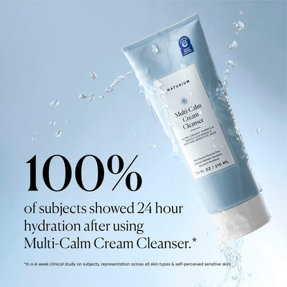 Naturium Multi-Calm Cream Cleanser – Hydrating Face Wash for Eczema-Prone Skin, 7.1 fl oz Avelisse