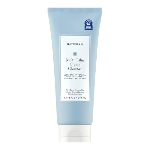 Naturium Multi-Calm Cream Cleanser – Hydrating Face Wash for Eczema-Prone Skin, 7.1 fl oz Avelisse